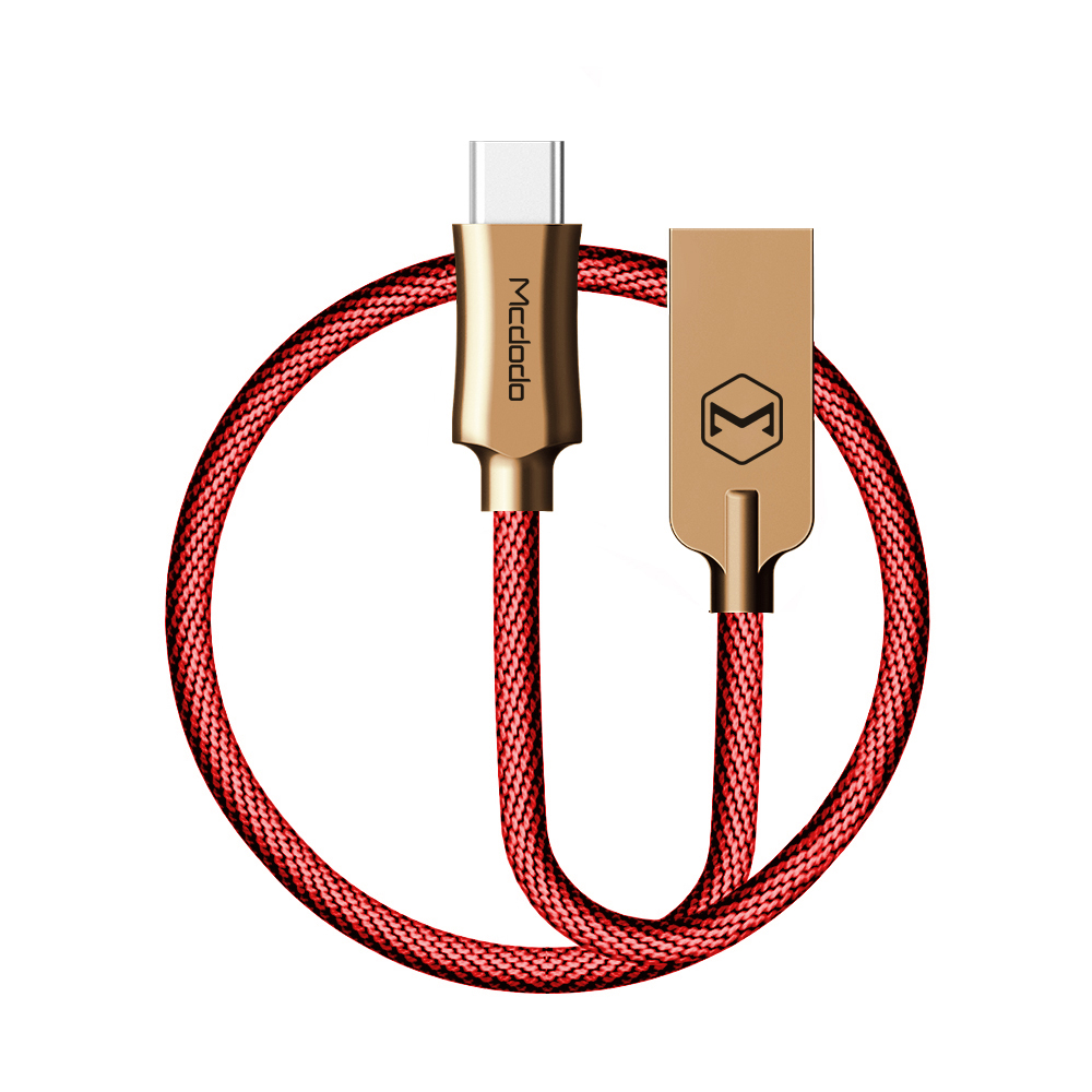 Mcdodo kabel Knight USB - USB-C 1,0 m czerwony CA-4394