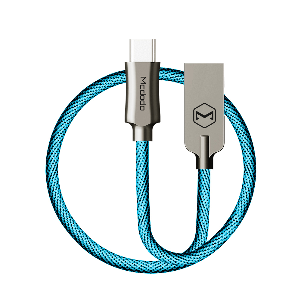 Mcdodo kabel Knight USB - USB-C 1,0 m niebieski CA-4391