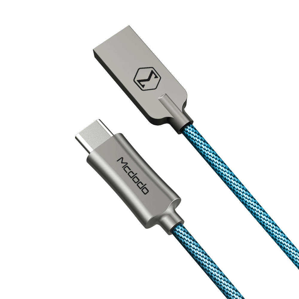 Mcdodo kabel Knight USB - USB-C 1,0 m niebieski CA-4391 / 5