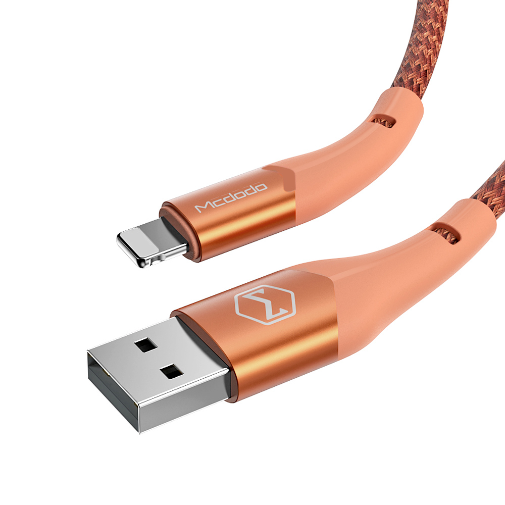 Mcdodo kabel Magnificence USB - Lightning 1,2 m pomara�czowy CA-7842 / 5