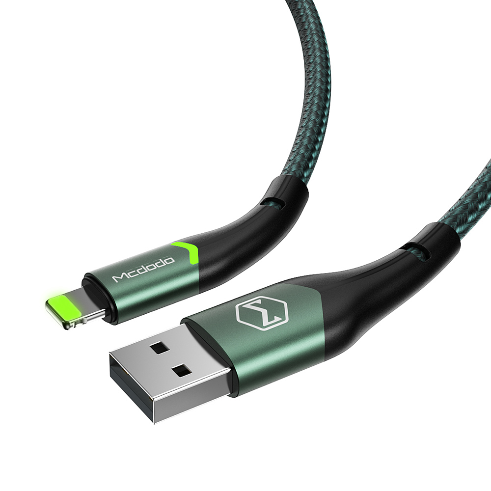 Mcdodo kabel Magnificence USB - Lightning 1,2 m zielony CA-7841 / 3