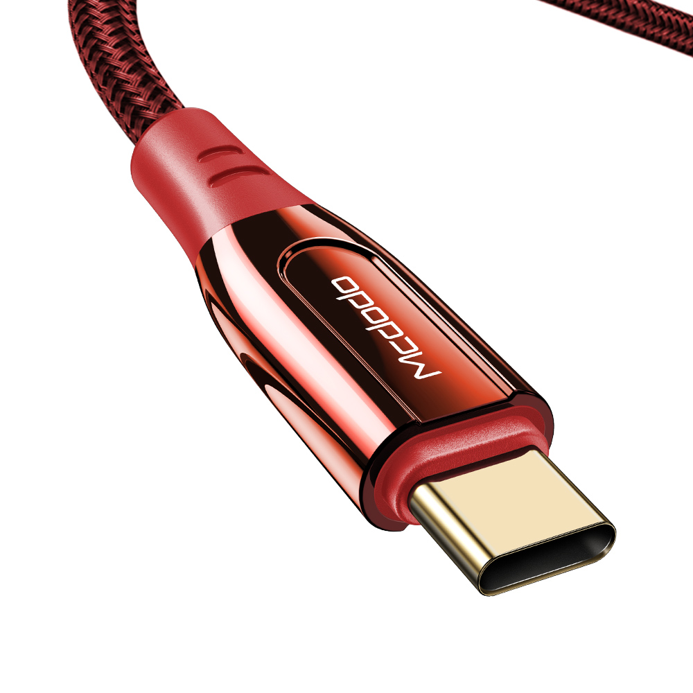 Mcdodo kabel PD 100W USB-C - USB-C 2 m czerwony CA-8124 / 3