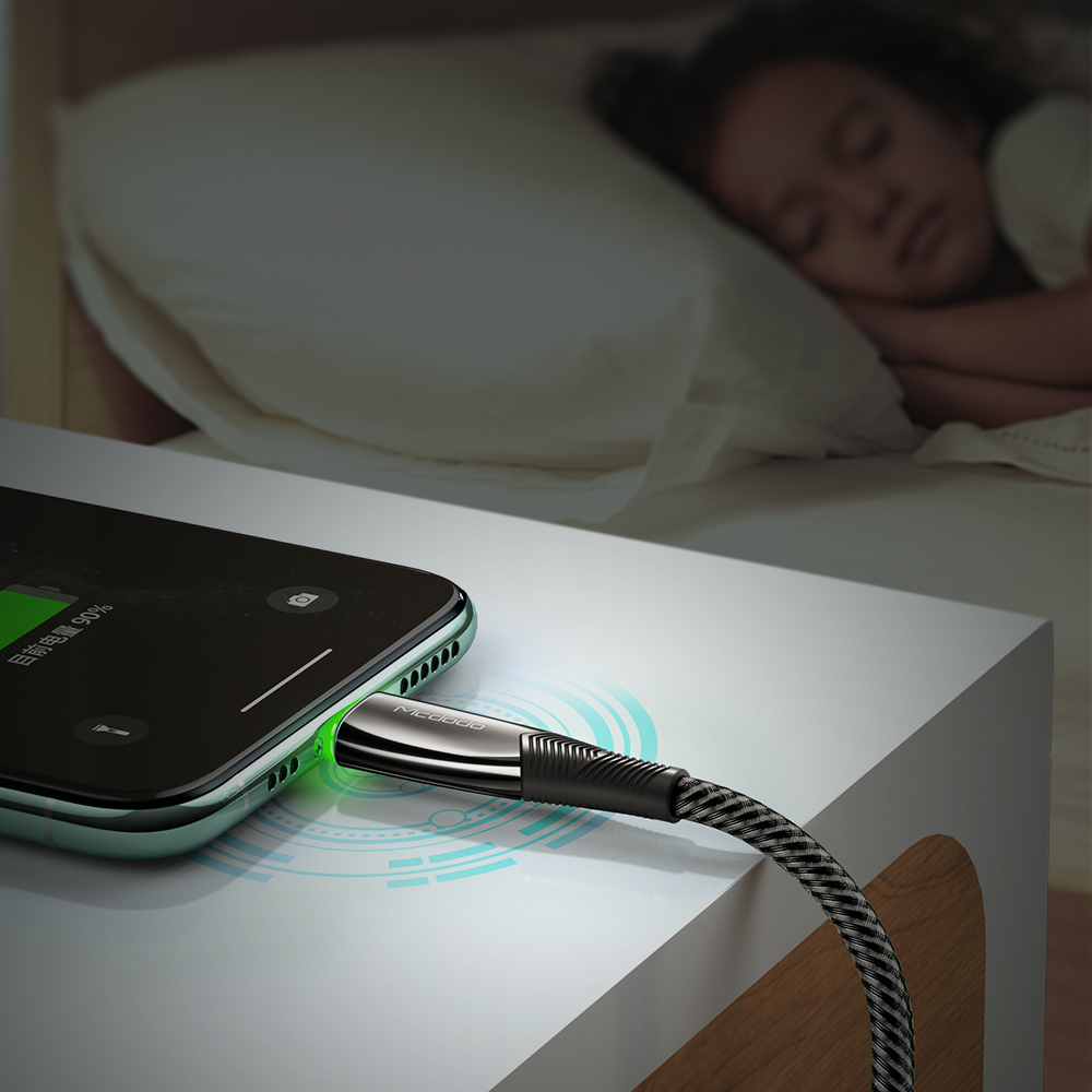 Mcdodo kabel Shark USB - Lightning 1,2 m czarny CA-8060 / 6