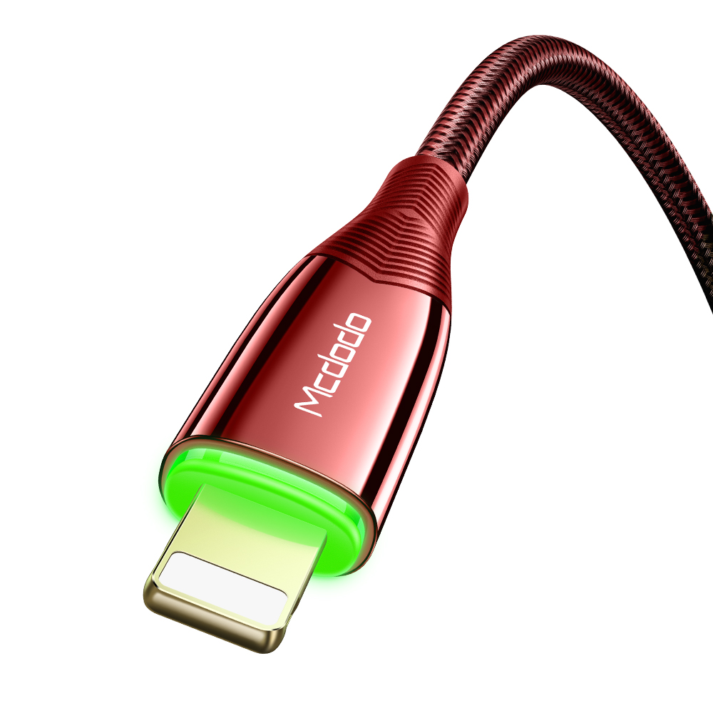 Mcdodo kabel Shark USB - Lightning 1,2 m czerwony CA-8061 / 8