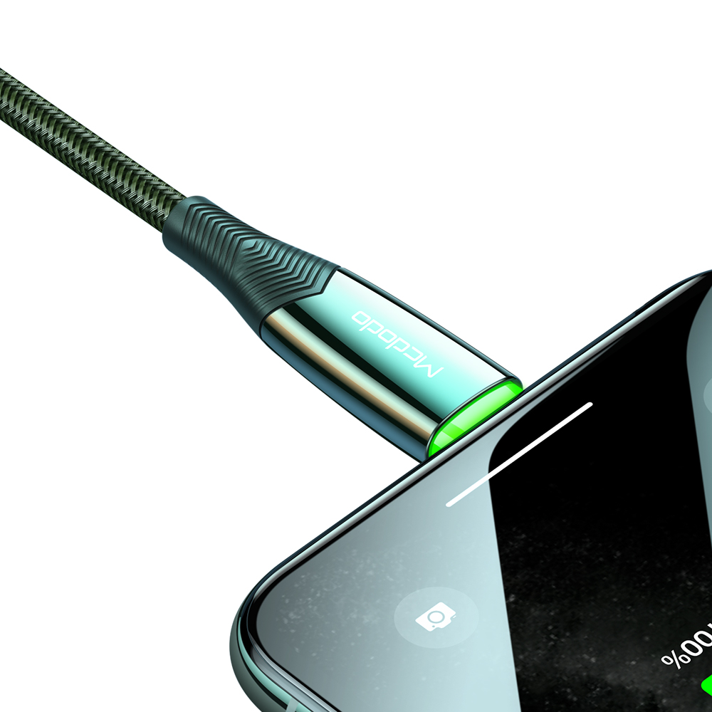 Mcdodo kabel Shark USB - Lightning 1,2 m zielony CA-8062 / 4