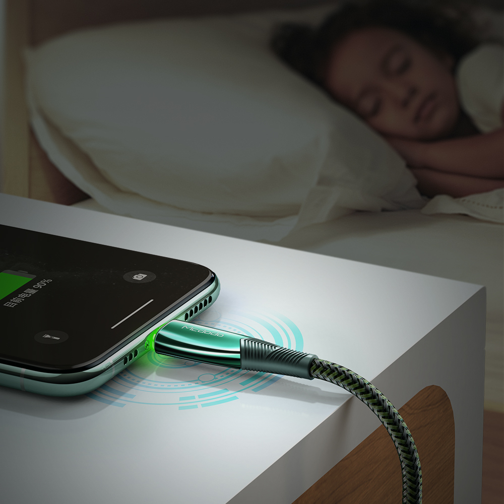 Mcdodo kabel Shark USB - Lightning 1,8 m zielony CA-8065 / 3