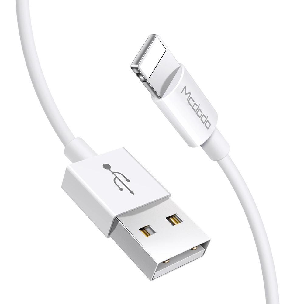 Mcdodo kabel USB Element (USB - Lightning) bia�y 1m 2A CA-6020 / 2