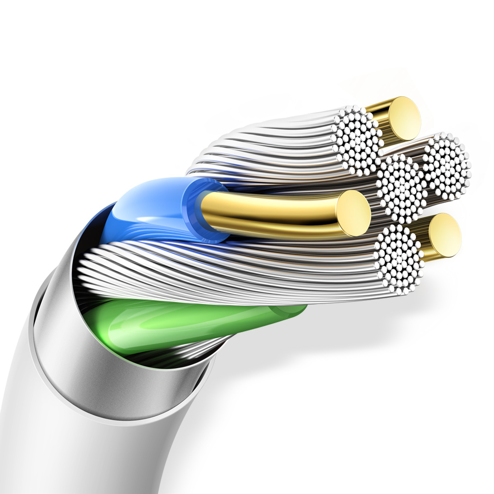 Mcdodo kabel USB Element (USB - Lightning) bia�y 1m 2A CA-6020 / 3