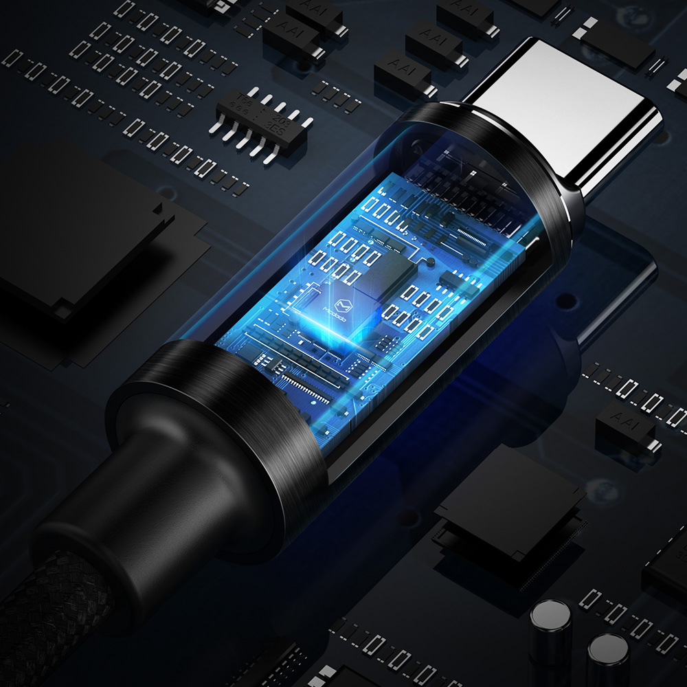 Mcdodo kabel USB King typ-C czarny 1,5m z automatycznym wy��czaniem CA-6171 / 6