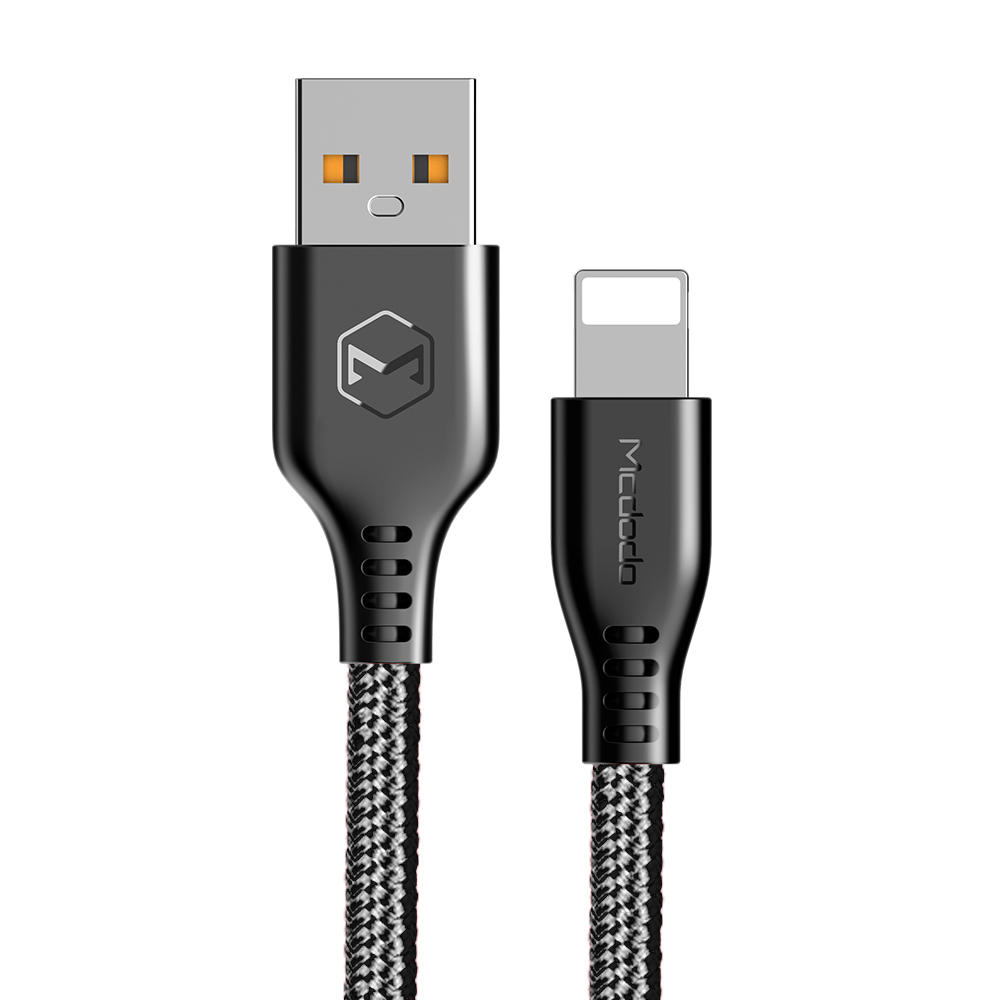 Mcdodo kabel USB Warrior 8-pin czarny 1,2m CA-5150