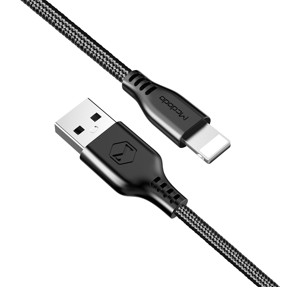 Mcdodo kabel USB Warrior 8-pin czarny 1,2m CA-5150 / 2