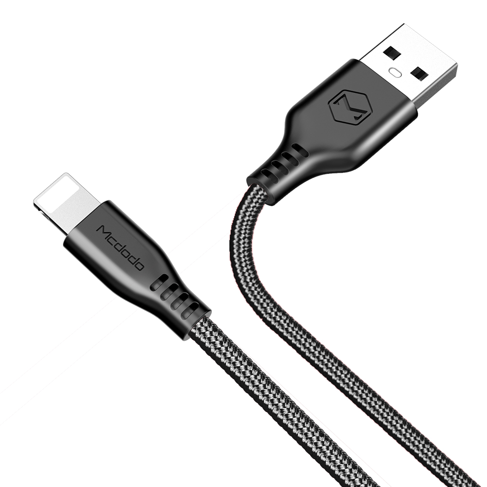 Mcdodo kabel USB Warrior 8-pin czarny 1,2m CA-5150 / 4