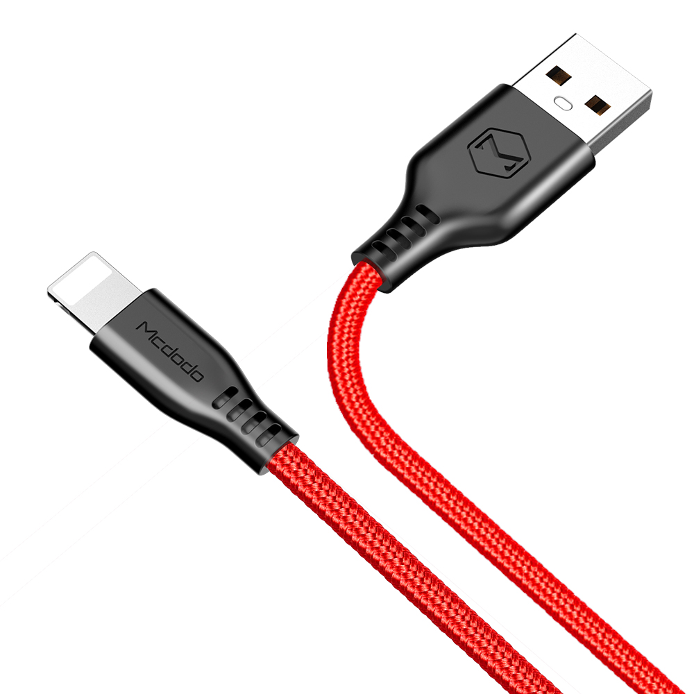 Mcdodo kabel USB Warrior 8-pin czerwony 1,2m CA-5152 / 3