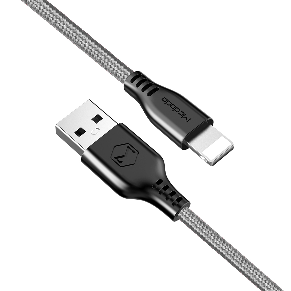 Mcdodo kabel USB Warrior 8-pin szary 1,2m CA-5151 / 2