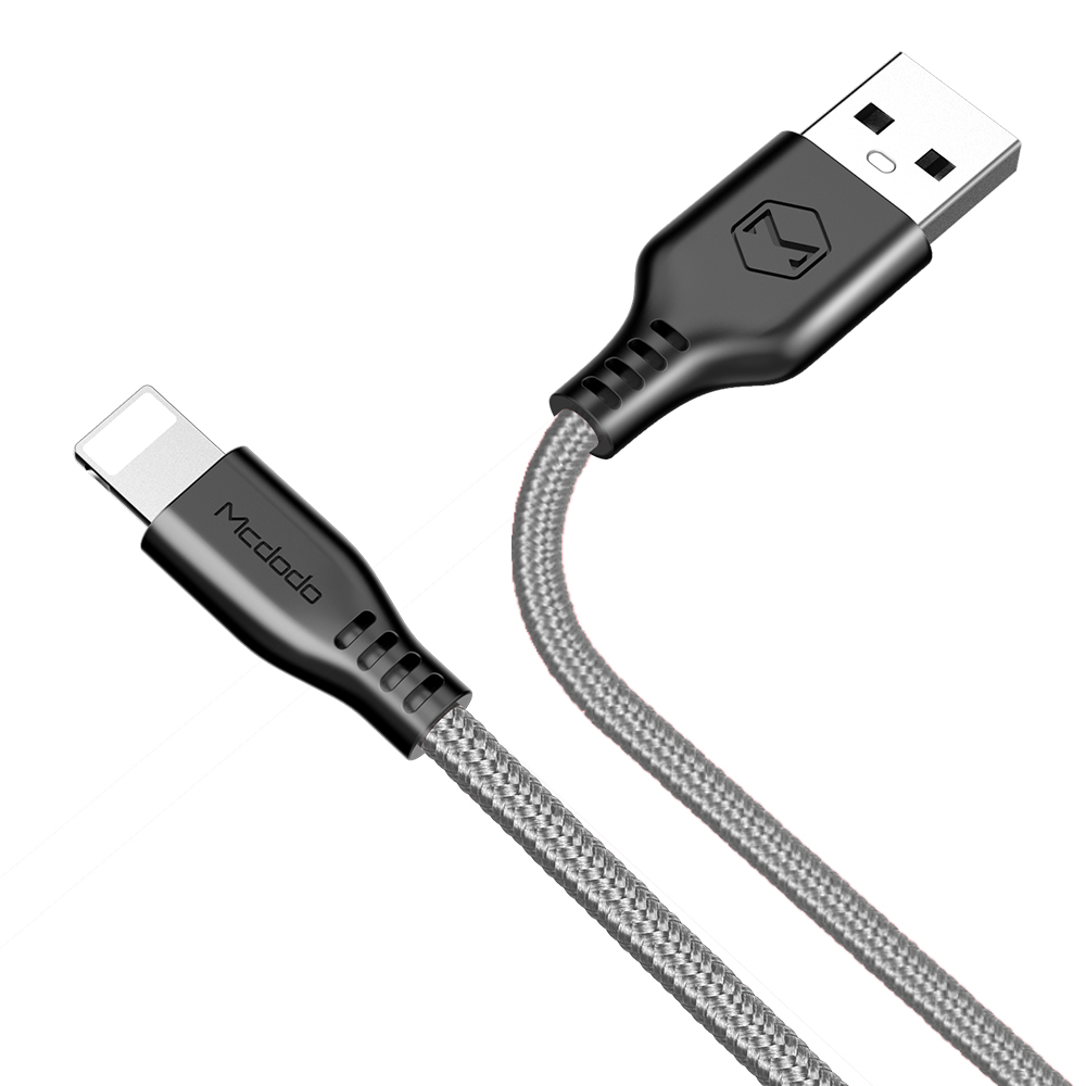 Mcdodo kabel USB Warrior 8-pin szary 1,2m CA-5151 / 4