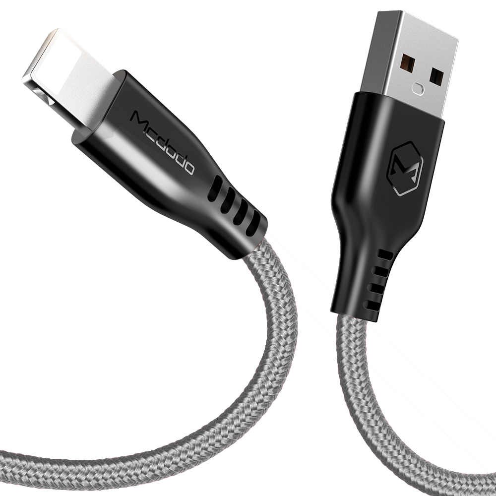 Mcdodo kabel USB Warrior 8-pin szary 1,2m CA-5151 / 5