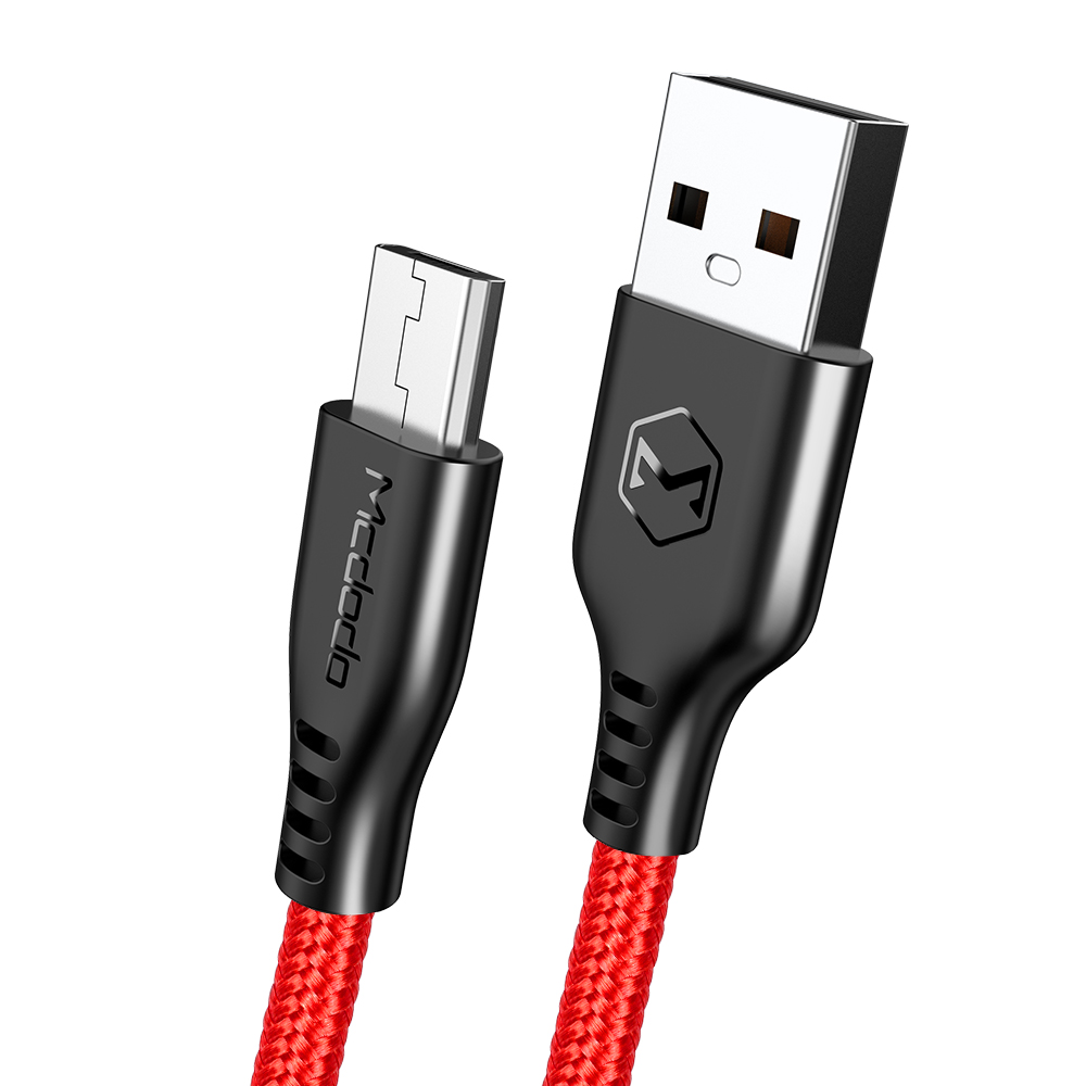 Mcdodo kabel USB Warrior micro czerwony 1m CA-5162 / 3