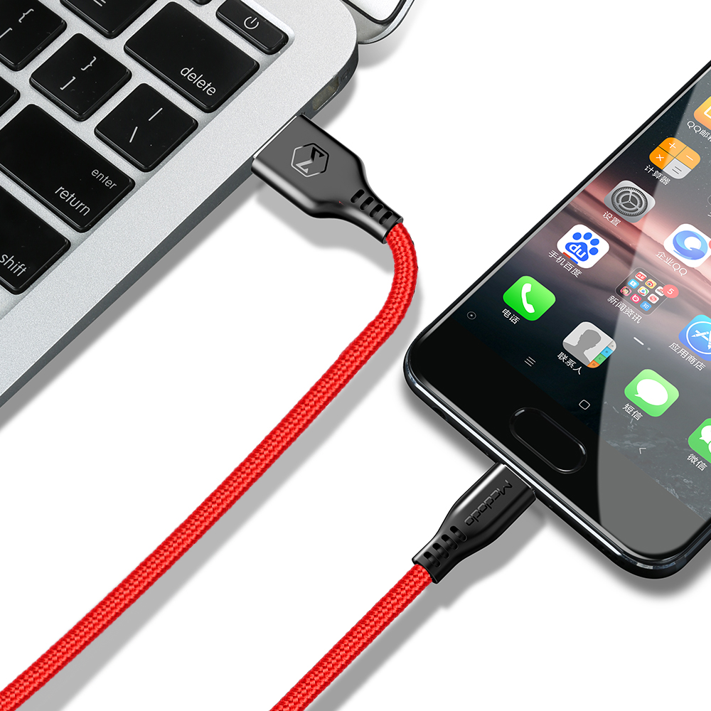 Mcdodo kabel USB Warrior micro czerwony 1m CA-5162 / 6