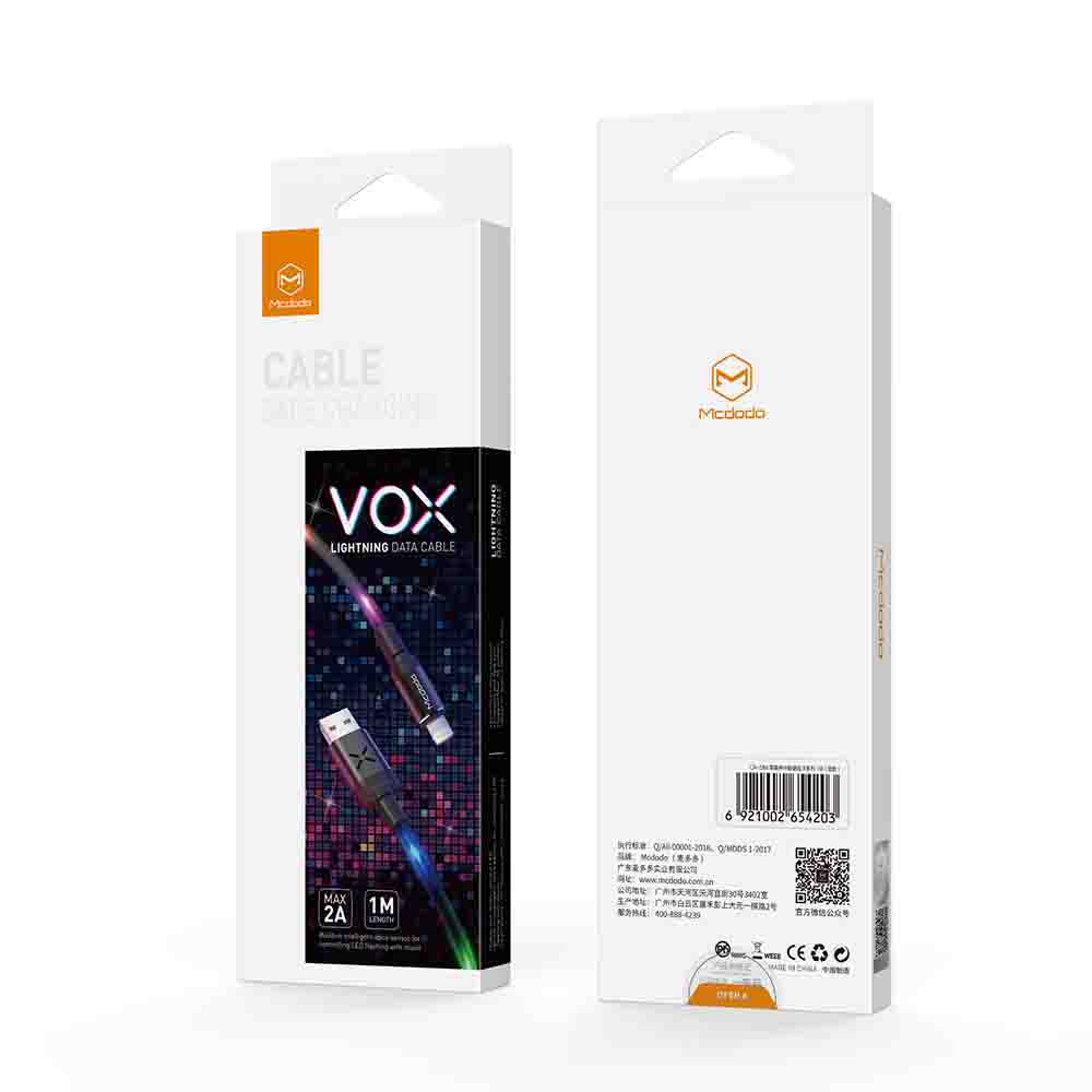 Mcdodo kabel USB X Series 8-pin bia�y 1m CA-5840 / 9