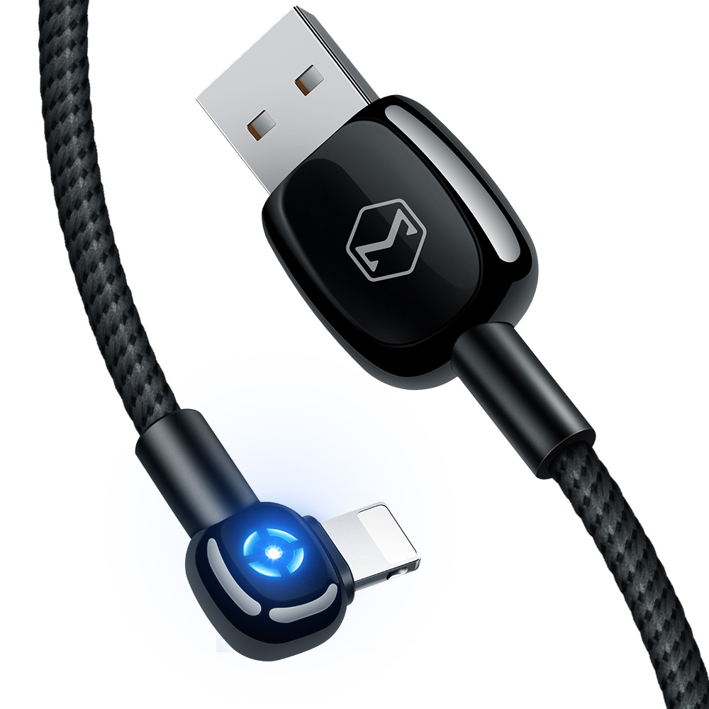 Mcdodo kabel Woodpecker USB - Lightning 1,2 m czarny z automatycznym wy��czaniem CA-5790