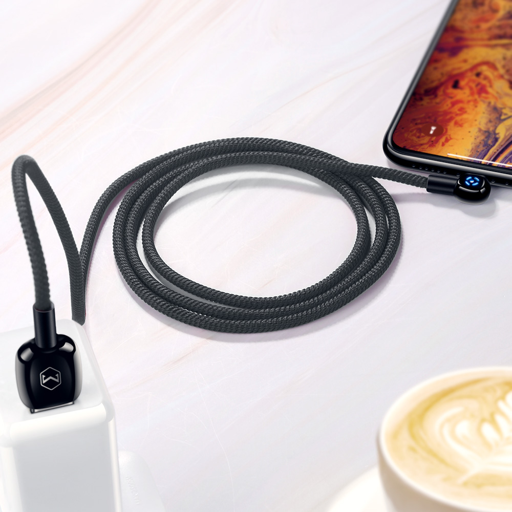 Mcdodo kabel Woodpecker USB - Lightning 1,2 m czarny z automatycznym wy��czaniem CA-5790 / 5