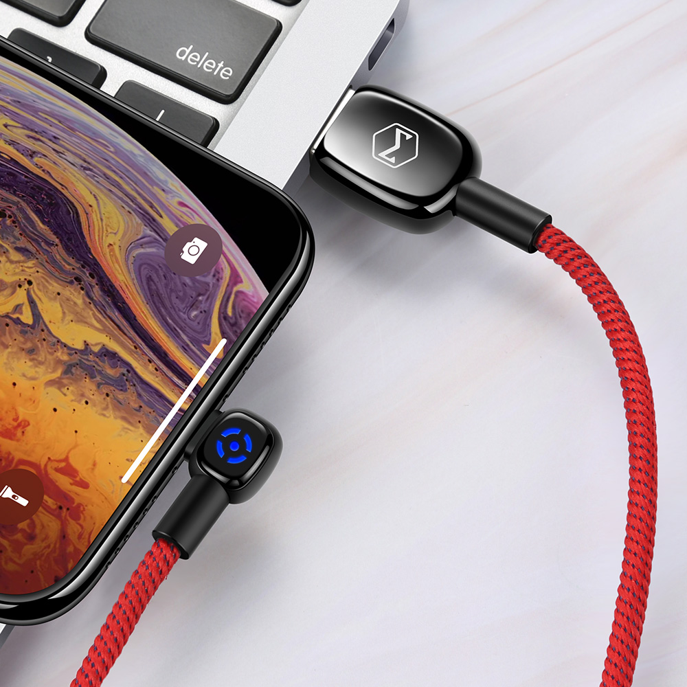 Mcdodo kabel Woodpecker USB - Lightning 1,8 m czerwony z automatycznym wy��czaniem CA-5793 / 4