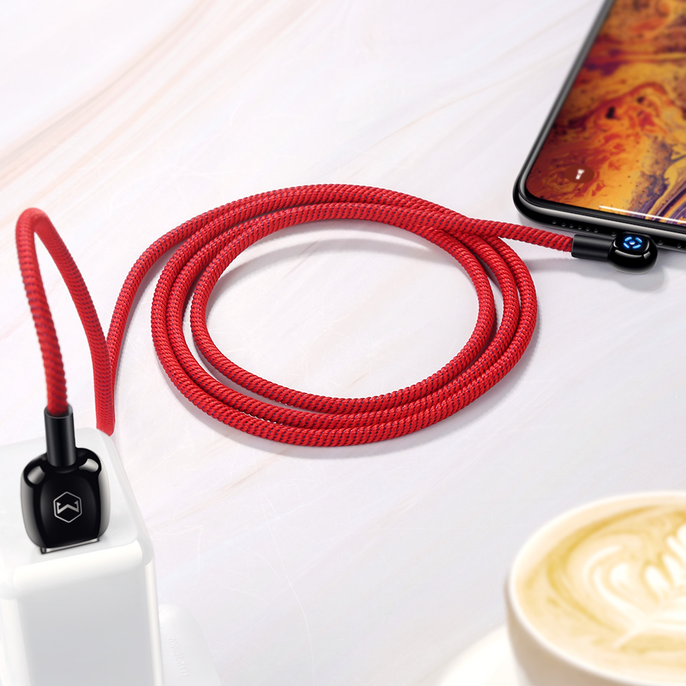 Mcdodo kabel Woodpecker USB - Lightning 1,8 m czerwony z automatycznym wy��czaniem CA-5793 / 5