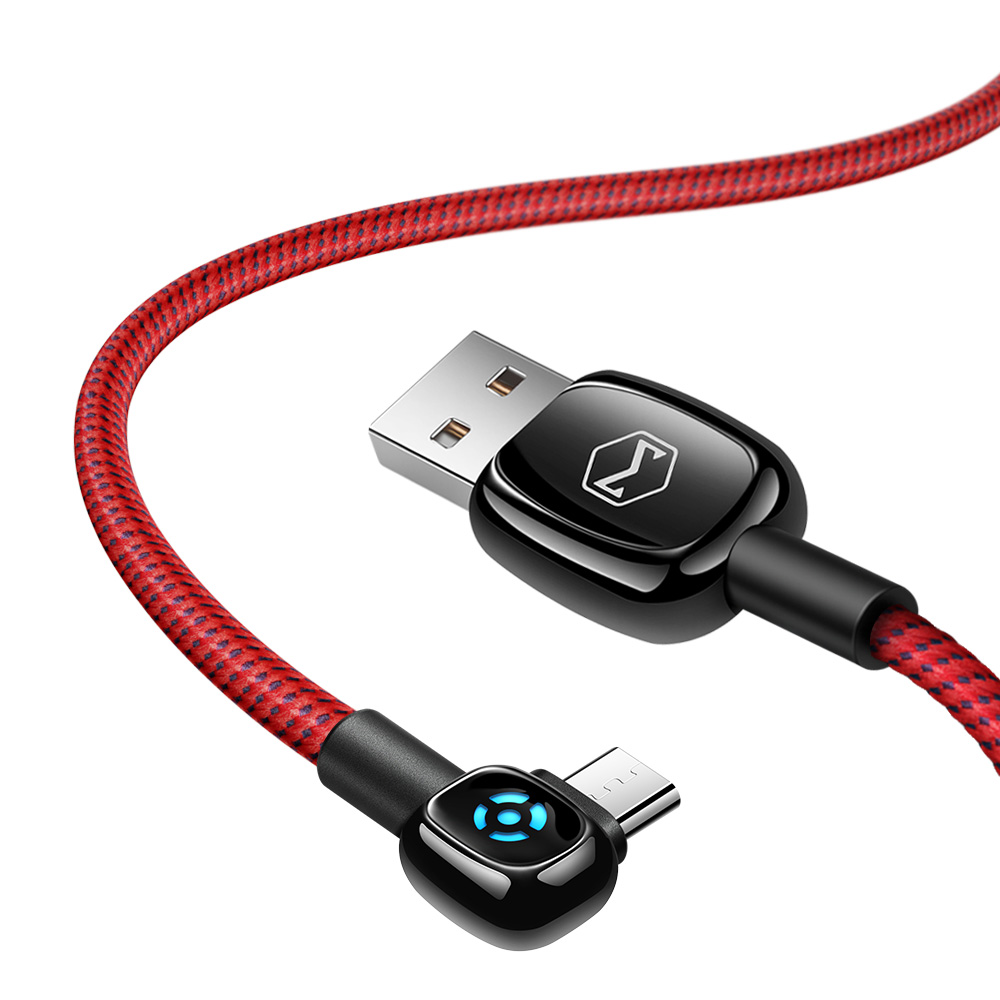 Mcdodo kabel Woodpecker USB - microUSB 1,5 m czerwony z automatycznym wy��czaniem CA-5933
