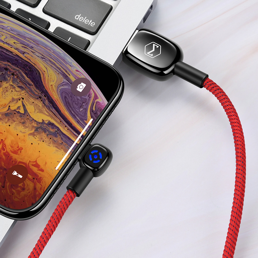 Mcdodo kabel Woodpecker USB - USB-C 1,0 m czerwony z automatycznym wy��czaniem CA-5921 / 7