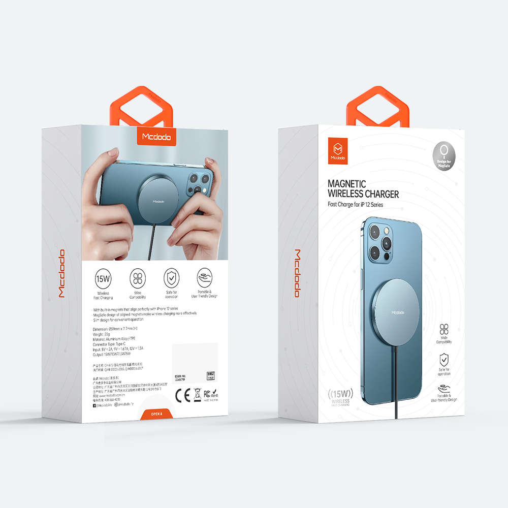 Mcdodo �adowarka indukcyjna magnetyczna Magsafe 15W czarna CH-8720 / 2