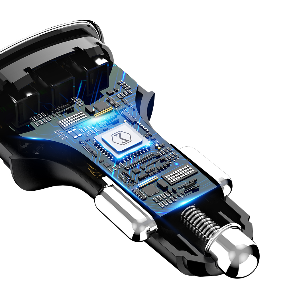 Mcdodo �adowarka samochodowa 3USB QC 3.0/ SCP szara 4,8A CC-6570 / 6