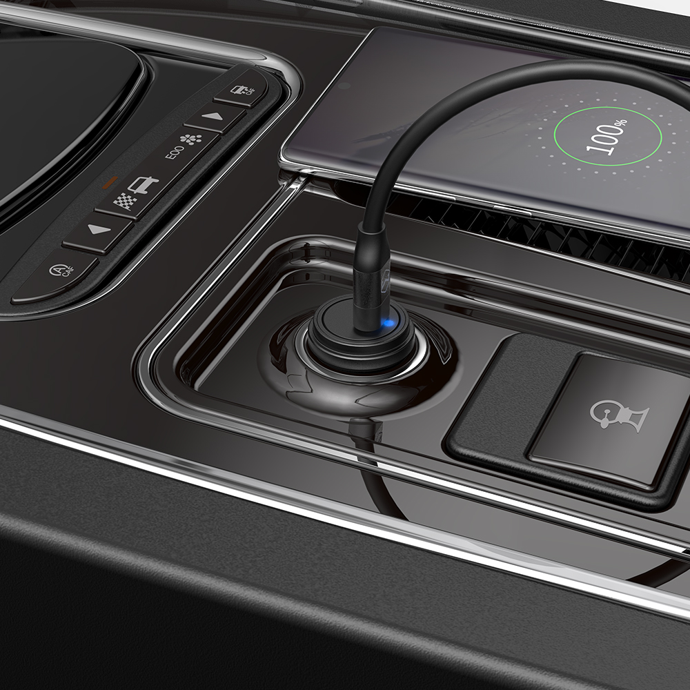 Mcdodo �adowarka samochodowa Bullet 1USB typ-C PD czarna 18W CC-7490 / 8