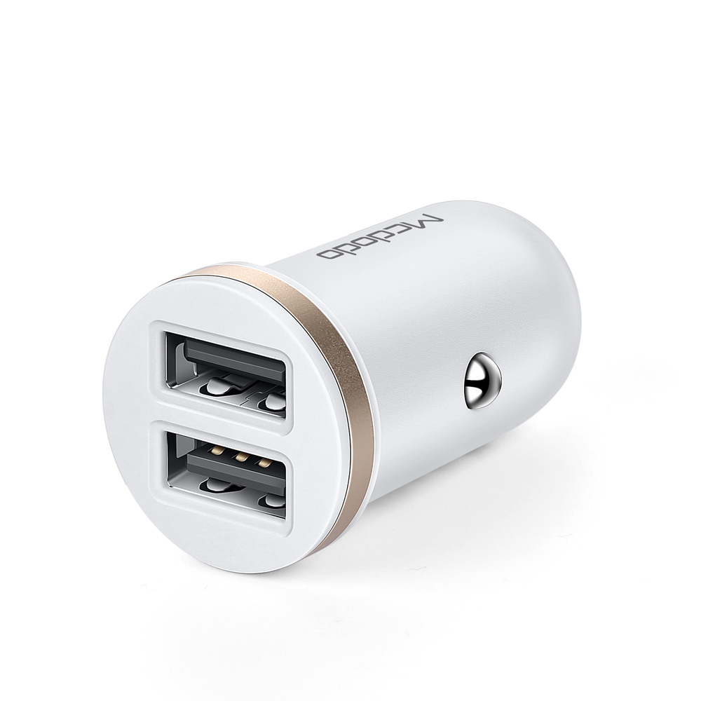 Mcdodo �adowarka samochodowa Cuttlefish 2USB bia�a 2,4A CC-6600 / 2