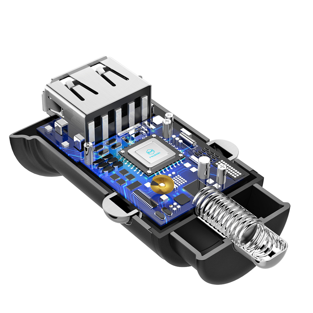 Mcdodo �adowarka samochodowa Speed 2USB typ-C PD/QC 3.0 czarna 5A CC-6560 / 4