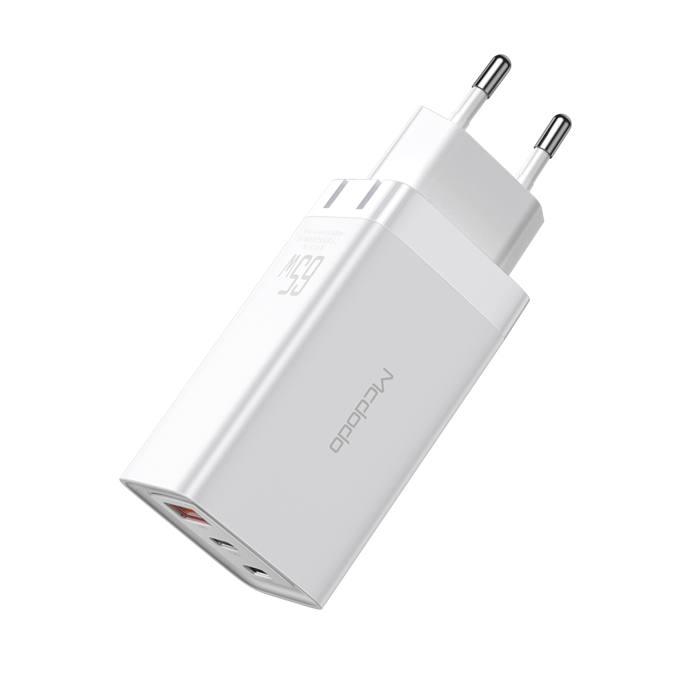Mcdodo �adowarka sieciowa GaN 3USB USB-A/ 2xPD USB-C 65W bia�a CH-7920 / 2