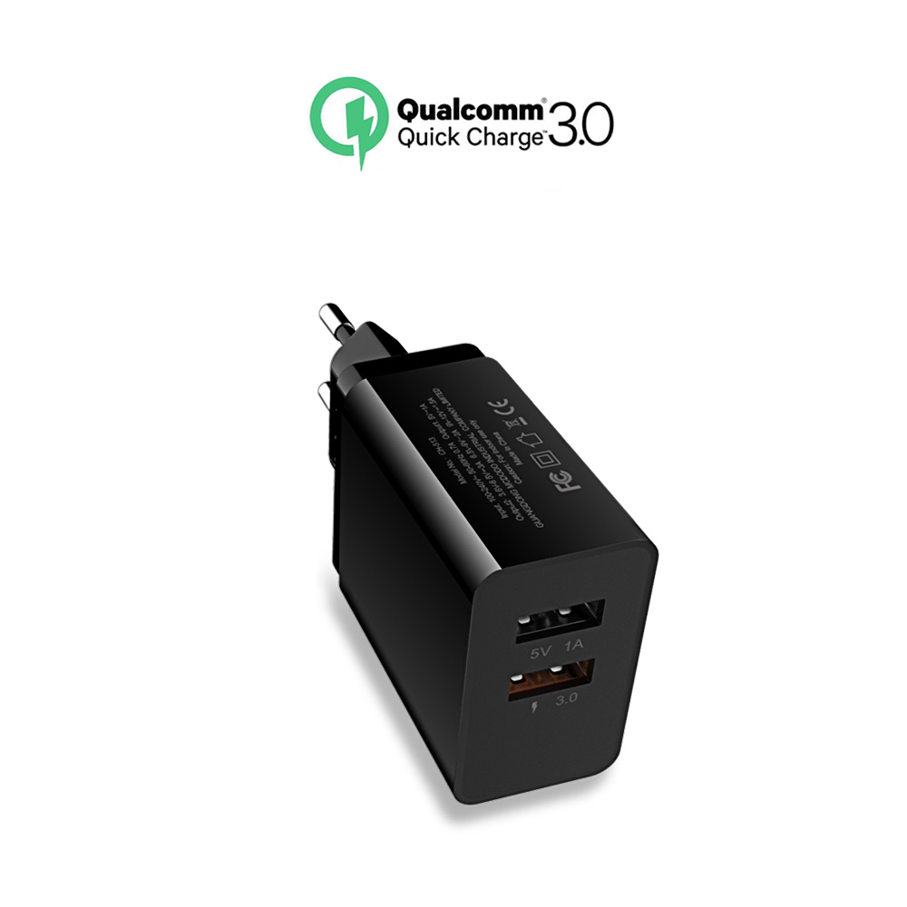Mcdodo �adowarka sieciowa Quick 2USB QC 3.0 czarna 18W CH-5131 / 5