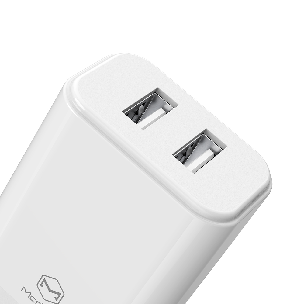 Mcdodo �adowarka sieciowa Suger 2USB bia�a 2,4A CH-6140 / 3