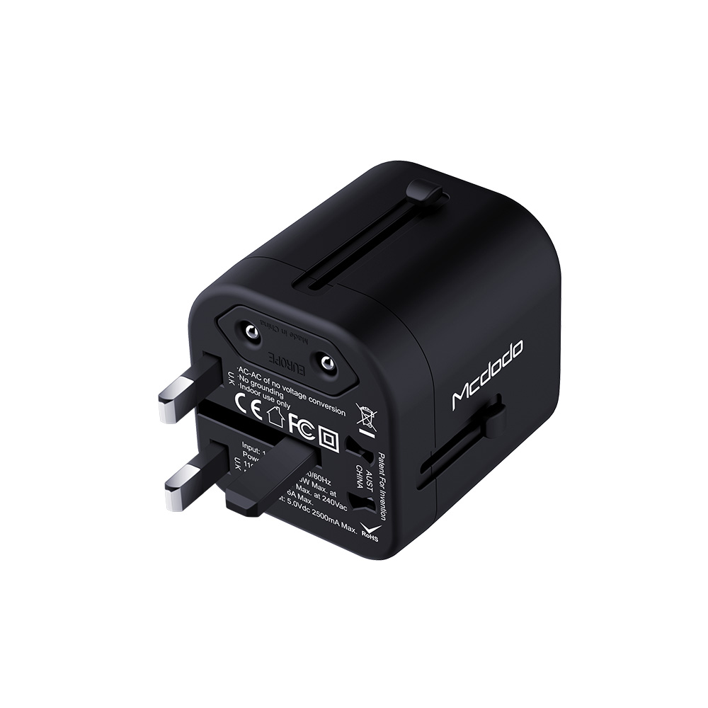 Mcdodo �adowarka sieciowa uniwersalna CP-4380 2USB 2,4A/ 2,4A czarna / 6