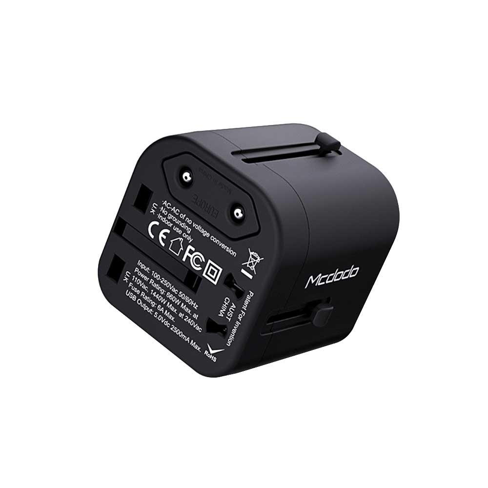 Mcdodo �adowarka sieciowa uniwersalna CP-4380 2USB 2,4A/ 2,4A czarna / 8