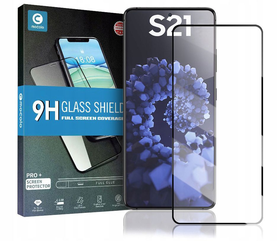 Mocolo Tg+ Glass czarne Samsung s21