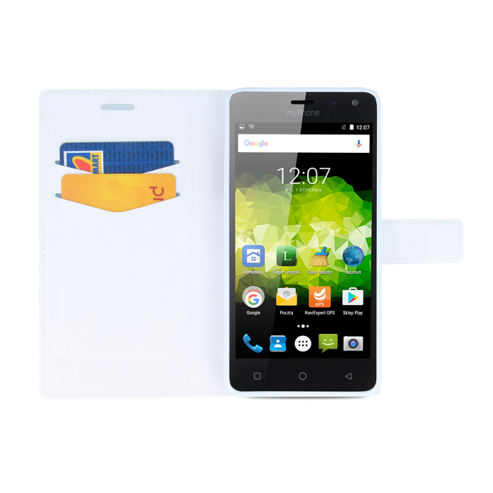 Myphone etui Prime Plus Bia�e myPhone Prime Plus