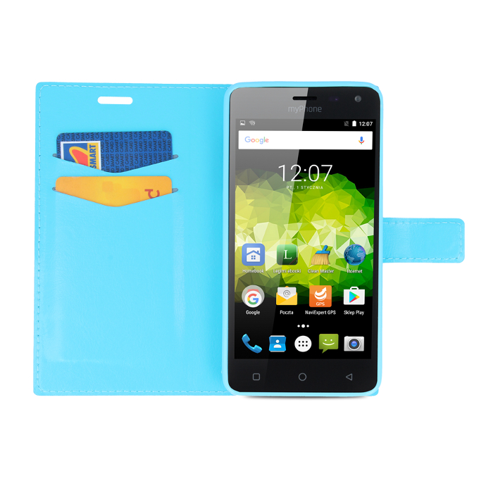 Myphone etui Prime Plus Niebieskie myPhone Prime Plus / 3