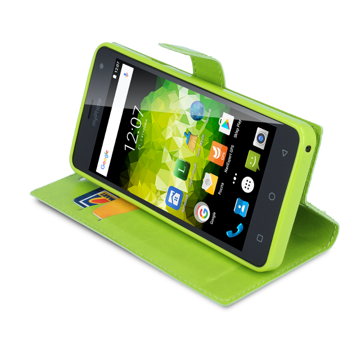 Myphone etui Prime Plus �ielone myPhone Prime Plus / 4