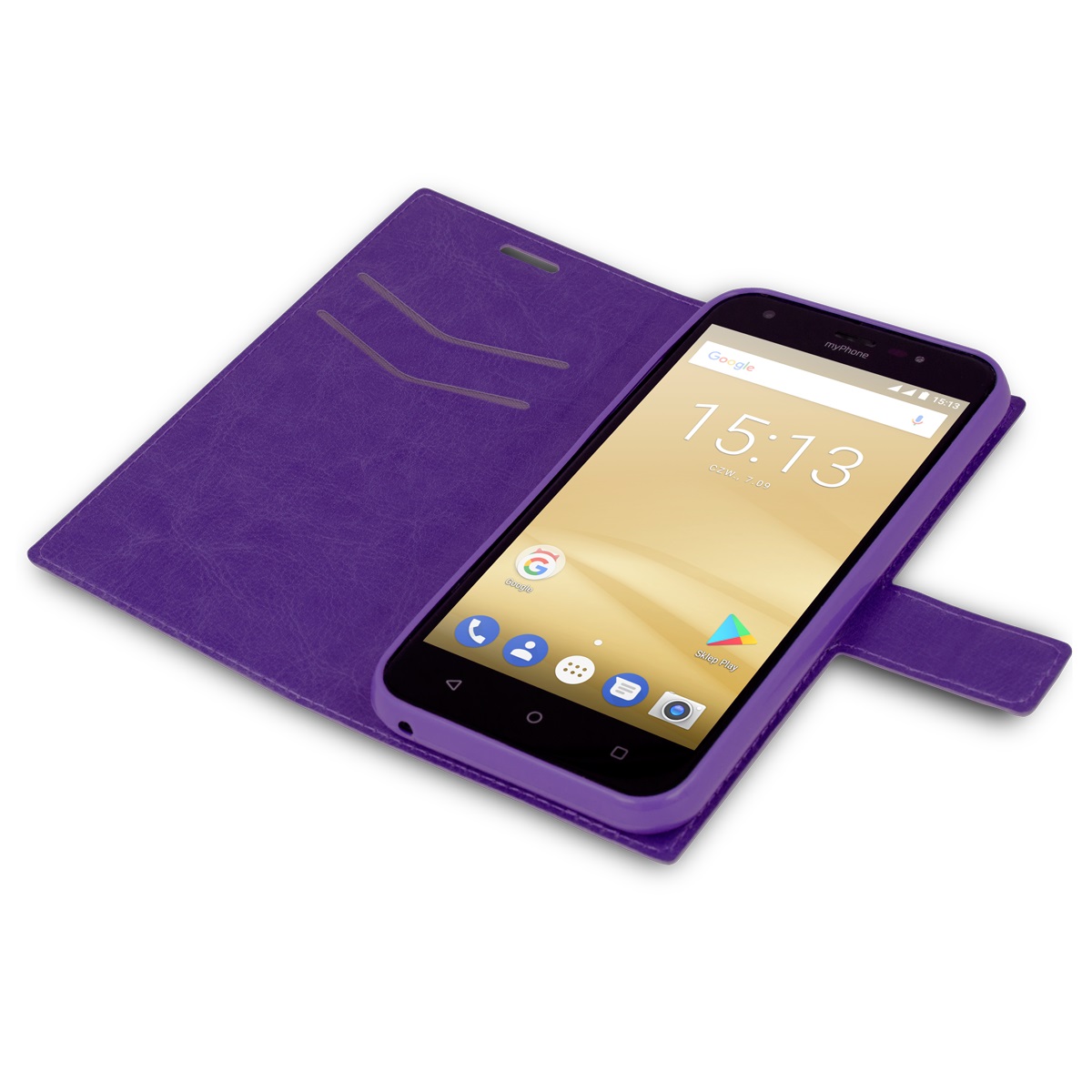 myPhone etui Q-SMART III PLUS fioletowe myPhone Q-Smart III Plus / 3