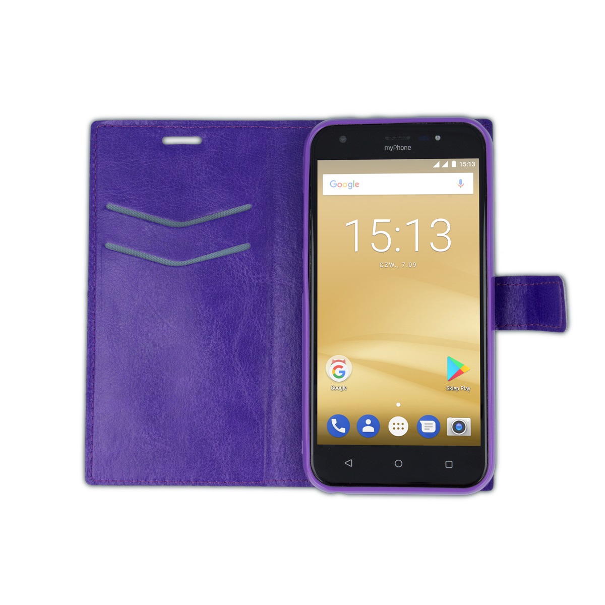myPhone etui Q-SMART III PLUS fioletowe myPhone Q-Smart III Plus / 4