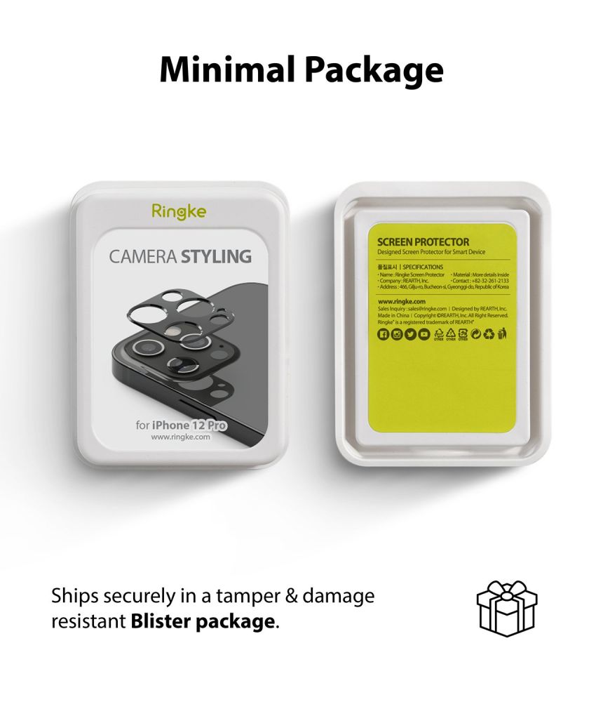 na aparat Ringke Camera Styling grey Apple iPhone 12 Pro Max / 6