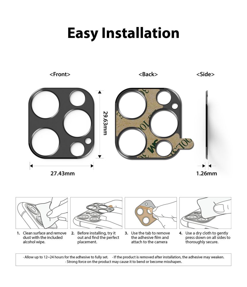 na aparat Ringke Camera Styling niebieskie Apple iPhone 12 Pro / 4 na aparat Ringke Camera Styling niebieskie Apple iPhone 12 Pro / 4