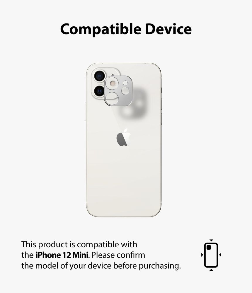 na Aparat Ringke Camera Styling srebrne Apple iPhone 12 / 7