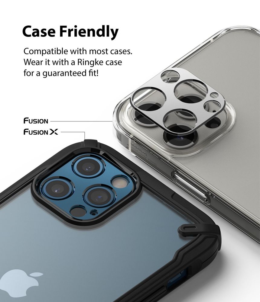 na aparat Ringke Camera Styling srebrne Apple iPhone 12 Pro Max / 3