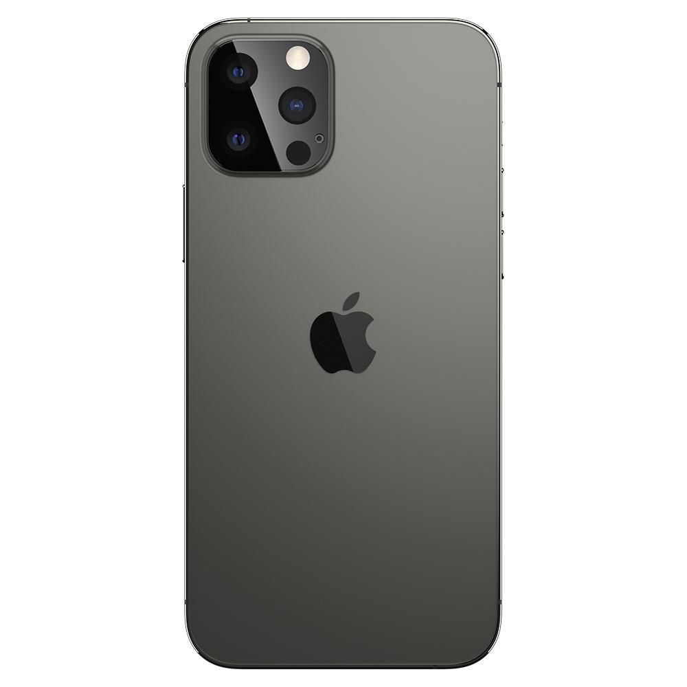 na aparat Spigen Optik.tr Camera Lens czarne Apple iPhone 12 / 2